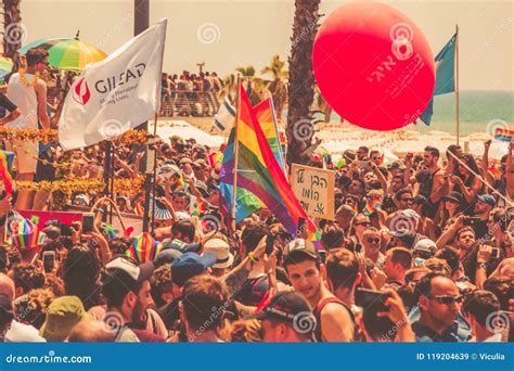 Tel Aviv Israel June Gay Pride Parade In Tel Aviv Israel Editorial Stock Image