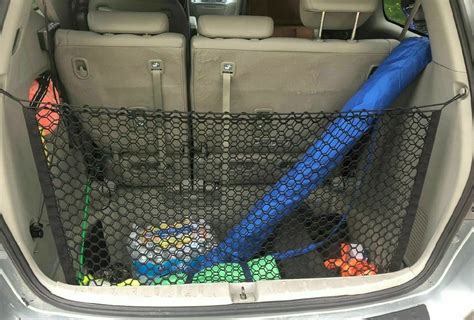 Rear Trunk Envelope Style Organizer Mesh Cargo Net For Kia Carnival