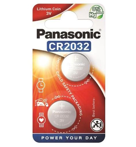 ᐉ Батарейка литиевая Panasonic CR2032 Lithium CR-2032EL/2B 3-6В (570244 ...