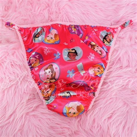 Sissy Satin Pink Princess Panties For Men Countess Cut Wetlook String Bikini Ebay