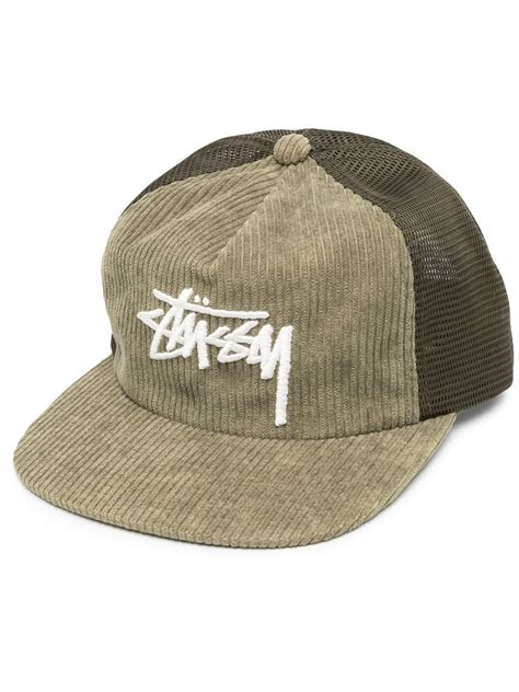 Stüssy embroidered logo Ribbed Cap Farfetch