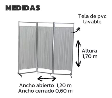 Biombo Divisor Cuerpos Para Consultorio Con Env O Gratis En Venta En