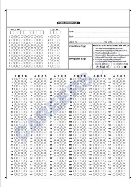 Neet Omr Sheet Pdf Download Neet Omr Sheet 180 Questions Pdf Download