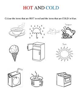 HOT AND COLD LESSON PLAN By Royann B Teachers Pay Teachers