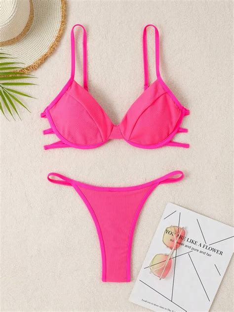 Ba Ador Bikini Con Abertura Arn S Moda De Mujer Shein M Xico