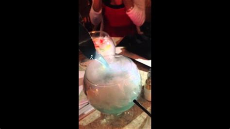 Sugar Factory Drink In Las Vegas Dry Ice Youtube