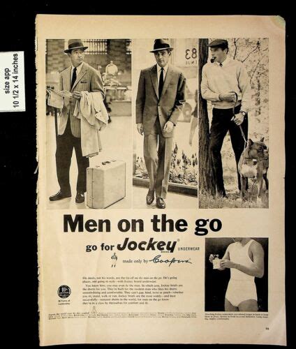 1956 Jockey Men Underwear By Coopers Vintage Print Ad 8760 Ebay