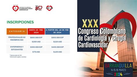 Xxx Congreso Colombiano De Cardiolog A Y Cirug A Cardiovascular Scc