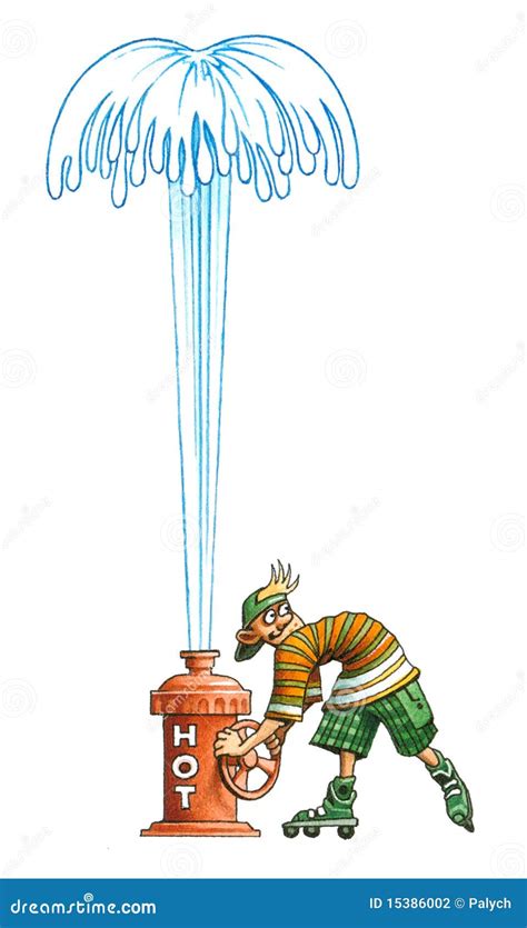 Hot Spring Geyser Stock Illustration Illustration Of Dinner