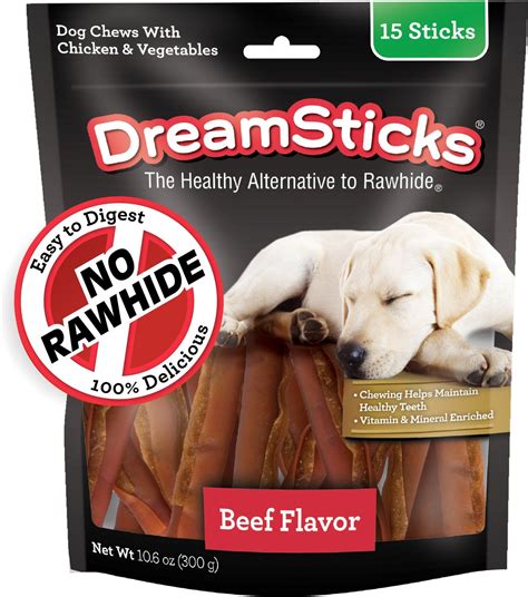 Dreambone Dreamsticks Beef Chews Dog Treats 15 Count