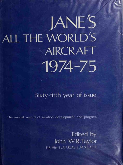 Jane's All The World's Aircraft 1974-75 | PDF | Unmanned Aerial Vehicle ...