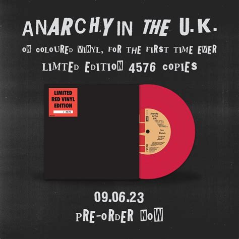Sex Pistols Unveil Coloured Vinyl Release Of Anarchy In The Uk Punktuation
