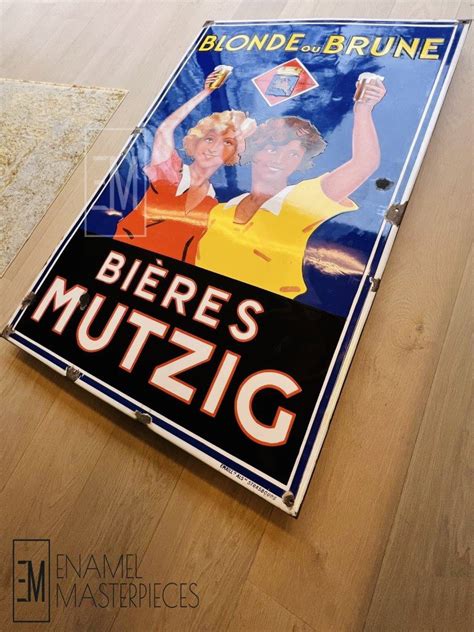 Bi Res Mutzig Blonde Ou Brune Enamel Masterpieces