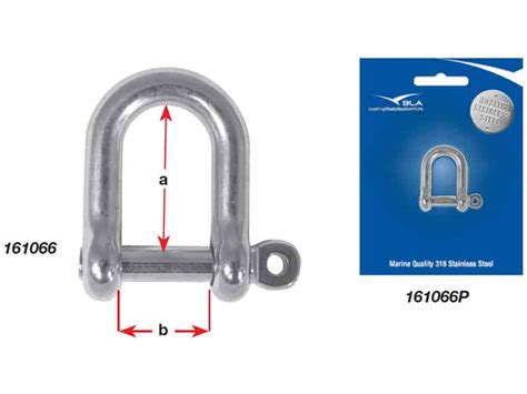 Shackle Dee G316 Stainless Steel Captive Pin 5mm