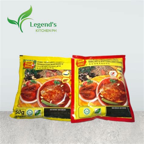 Baba Fish Curry Powder And Hot Spicy 250gms Shopee Philippines