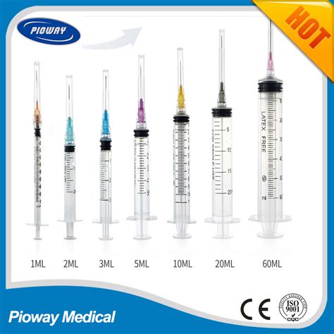 Disposable Syringe With Needle Luer Lock Or Without Needle Luer Slip