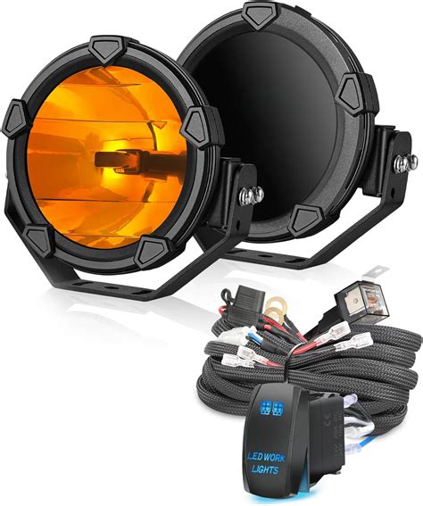 Amazon Offroadtown Round Spot Lights With Black Cover And Wiring