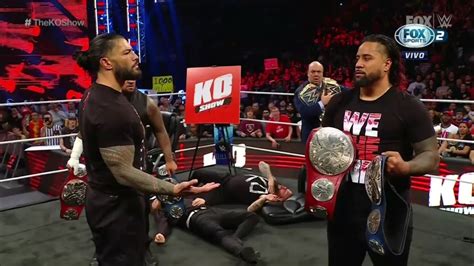 Roman Reigns Confronta A Jimmy Uso Por Los Campeonatos En Parejas Wwe