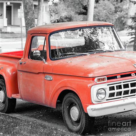 Vintage Red F 150 Pickup Truck Photograph By Edward Fielding Pixels