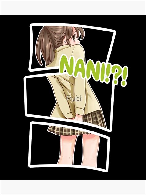Nani Anime Hentai Girl Comic Gift Für Otaku Fan Art Print by Pubi Redbubble