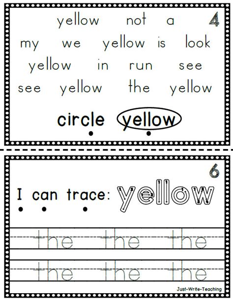 Sight Word Flip Book Flipbook Yellow Made By Teachers