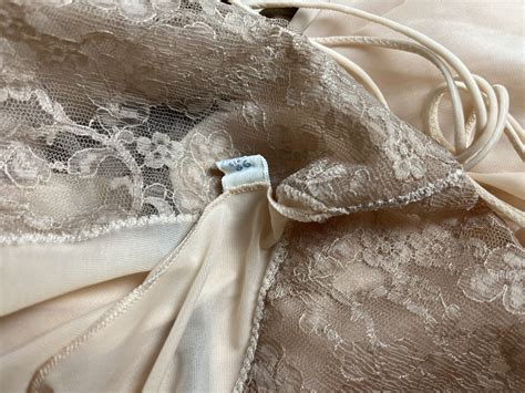 Vintage 50s Vanity Fair Nude Slip Nightgown Peignoir Gem