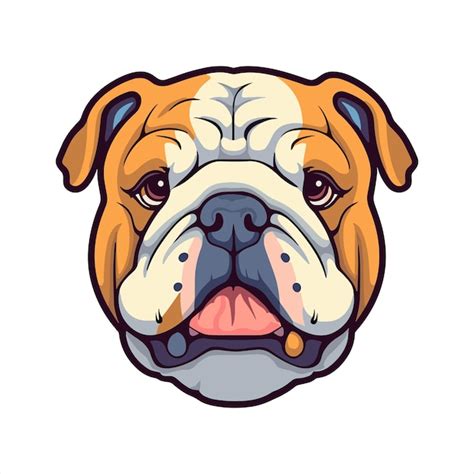 Englische bulldog hundrasse schöne karikatur kawaii charakter tier