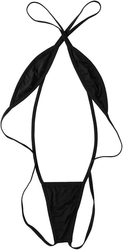 Amazon Iiniim Women Sexy Weeny Sling Shot Micro Mini Bikini Thong One Piece Teddy Bodysuit