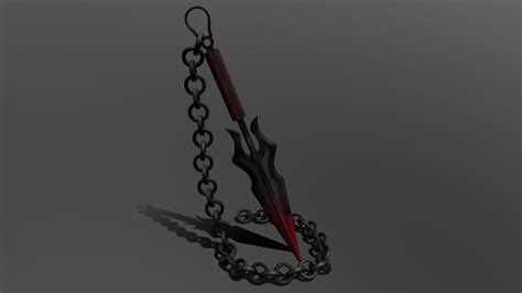 Scorpion S Classic Kunai And Chain Mortal Kombat 3D Model