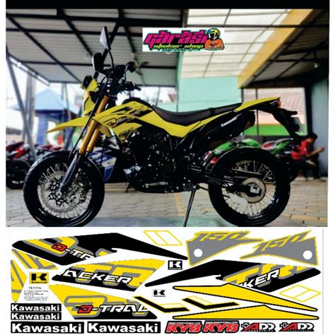 Jual Sticker Striping D Tracker Dtracker Kuning Shopee Indonesia