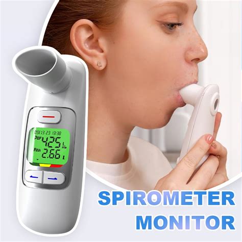 smart personal portable spirometer smpf  peak flow meter digital home
