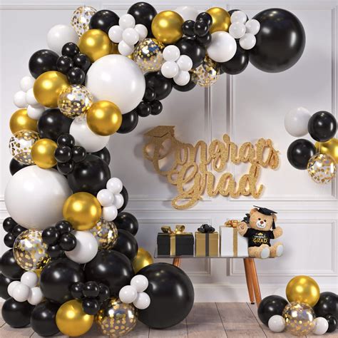 Buy 100pc EASY DIY Black White Gold Balloon Garland Kit Arch