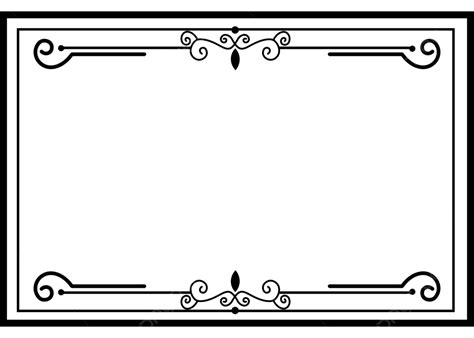 線條邊框黑白花紋 邊框 圖框 線條素材圖案，psd和png圖片免費下載