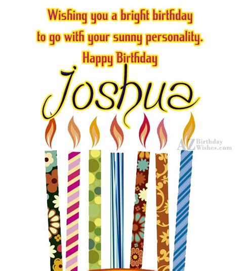 Happy Birthday Joshua - AZBirthdayWishes.com