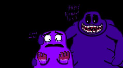 Grimace and The Evil Grimace by Amdrawer on Newgrounds