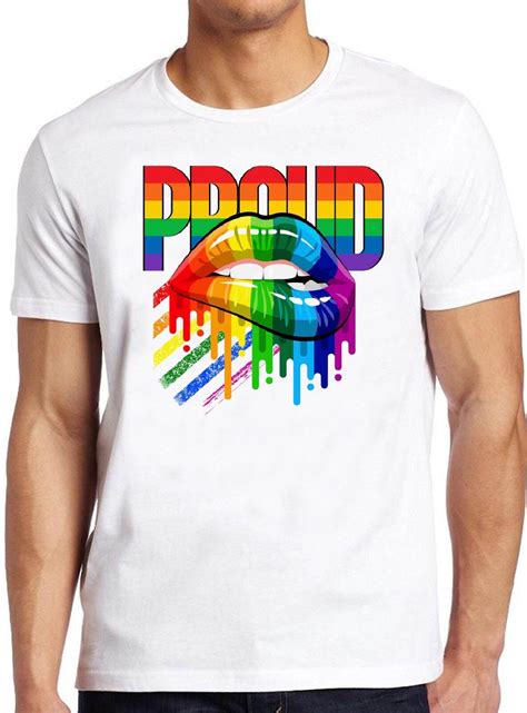 Proud LGBT Rainbow T Shirt B2721 Lips Gay Pride London Soho Etsy