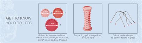 Conair Compact Multi Size Hot Rollers Coral 20 Piece Assortment Amazon Ca Beauty