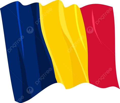 Political Waving Flag Of Chad Geography Chad Government Vector ...