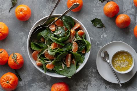 Spinach Mandarin Orange Salad - Champagne Tastes®