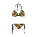 Red And Green Apples Displayed In A Pattern Custom Bikini Swimsuit Id D
