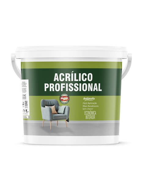 Tinta Acrílico Fosco Profissional Branco Balde 18 Litros Maza