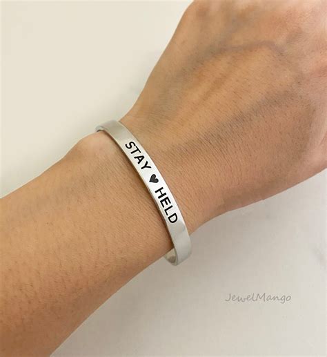 Personalized Metal Cuff Bracelet Custom Bracelet Aluminum Etsy