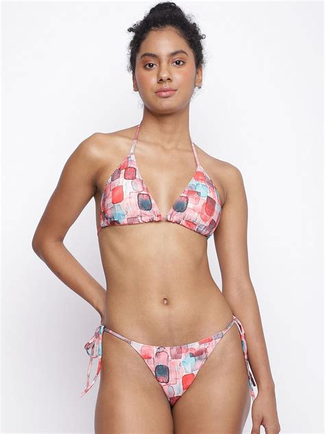Buy La Intimo Printed Swim Bikini Set Swimwear For Women 31611756 Myntra