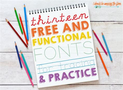 13 Free Traceable Fonts | Handwriting practice sheets, Learn ...