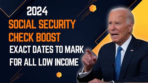 2024 Social Security Check Boost Exact Dates To Mark For All Low