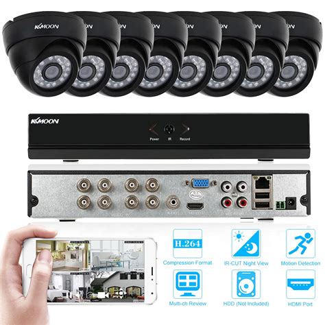 Kkmoon Ch H H D Dvr Security Camera System With Pcs Tvl Ir