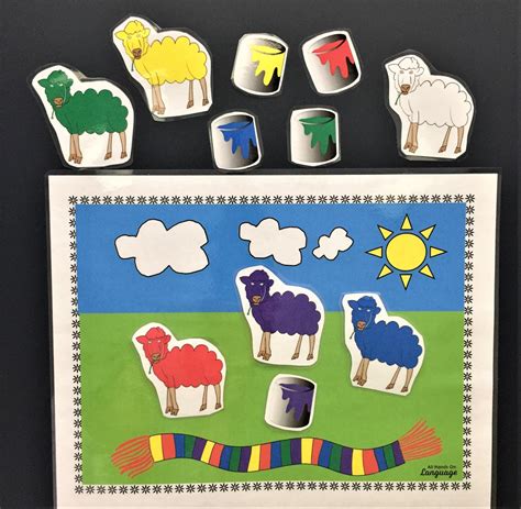 Digital One Sheep Blue Sheep Companion Activities Story Retell Etsy