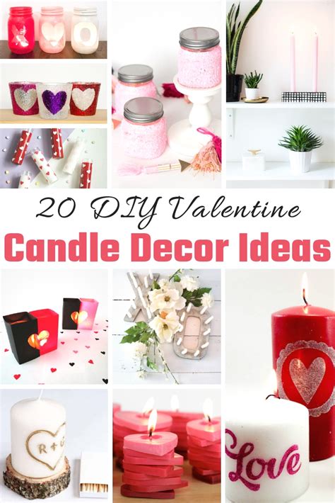 20 DIY Valentine Candle Decor Ideas | Yesterday on Tuesday