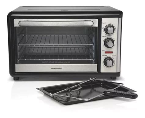 Horno de mesa eléctrico Hamilton Beach 31108 28L negro 127V