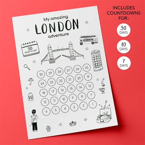 Kids london countdown kids countdown london vacation london trip kids